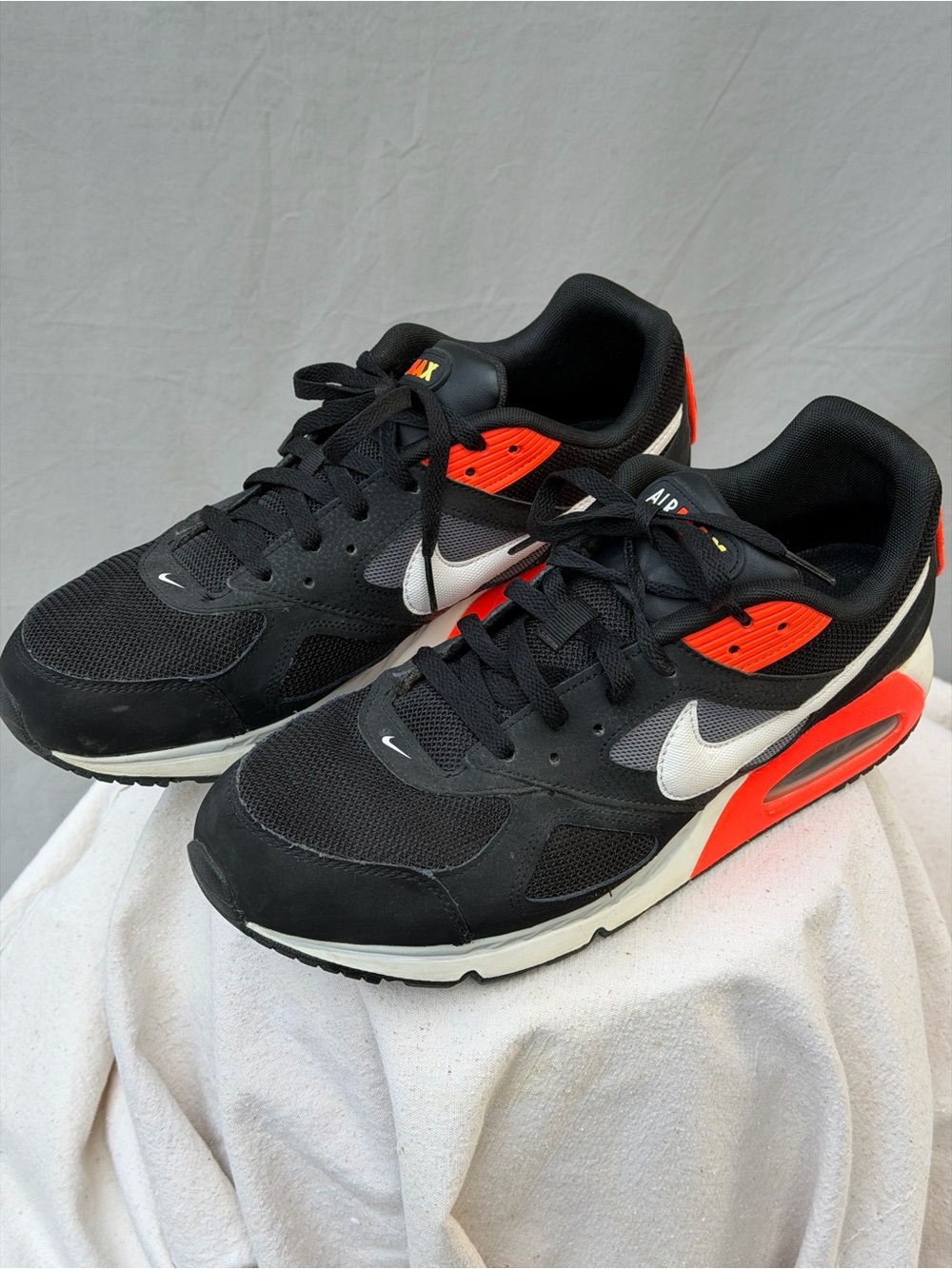 Nike Black White and Orange Air Max Excee Sneakers